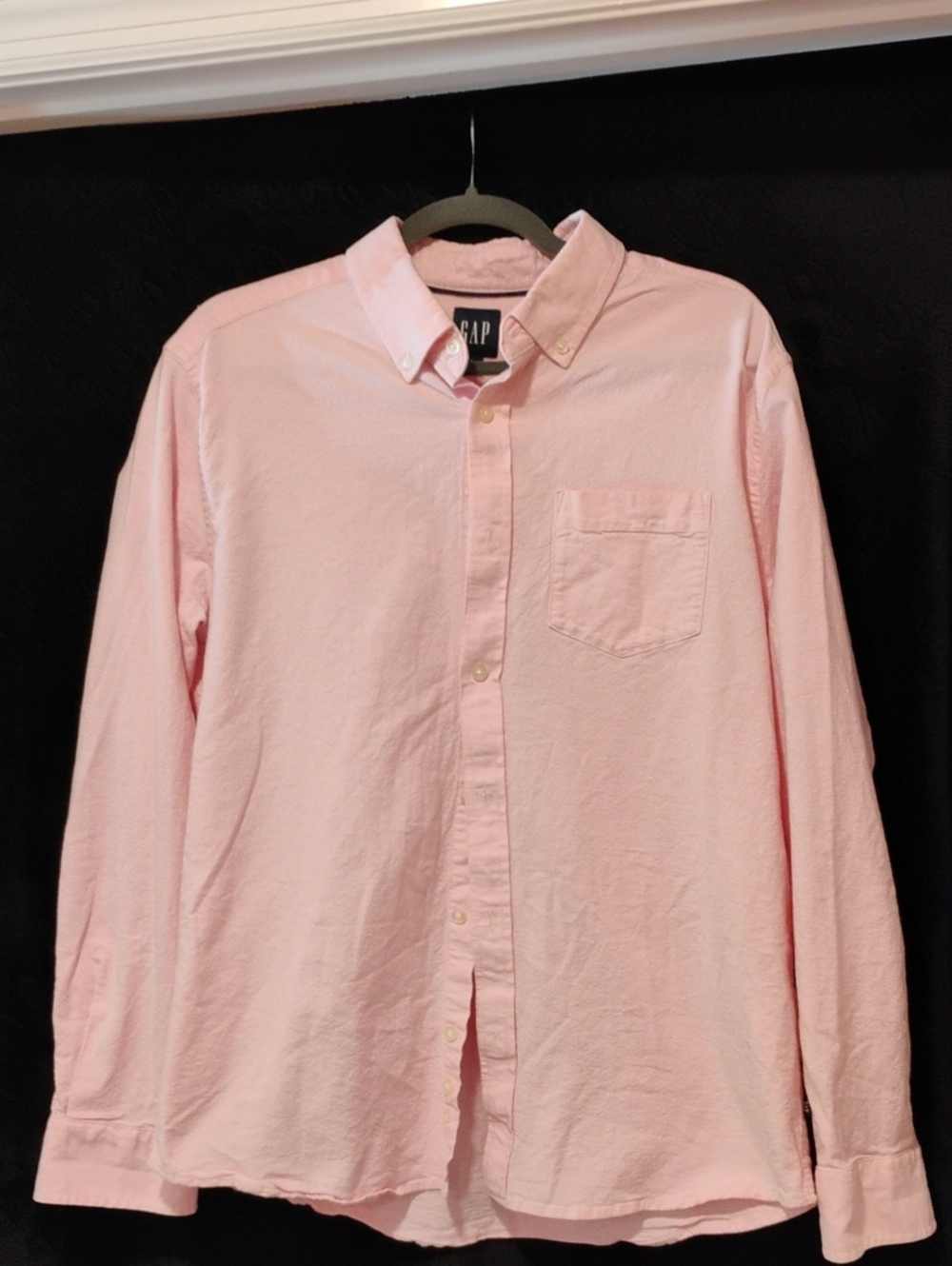 GAP Light Pink Men's Button-Down Oxford Shirt